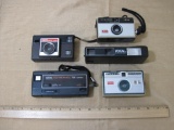 Lot of Kodak Instamatic 35mm Film Cameras and two 110 Film Cameras