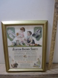 Buster Brown Shoes Framed Advertisement, approx 15