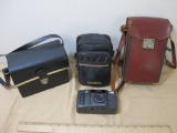 Minolta Freedom Zoom 70c camera plus various camera cases