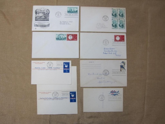 Lot of 8 1960s First Day of Issue covers, including three New York World's Fair (1964)
