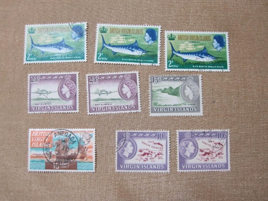 British Virgin Islands postage-stamp lot