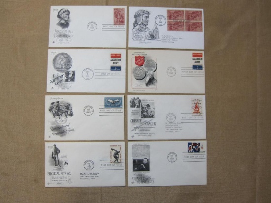 Batch of 8 1964-65 First Day of Issues covers, including International Cooperation Year, The