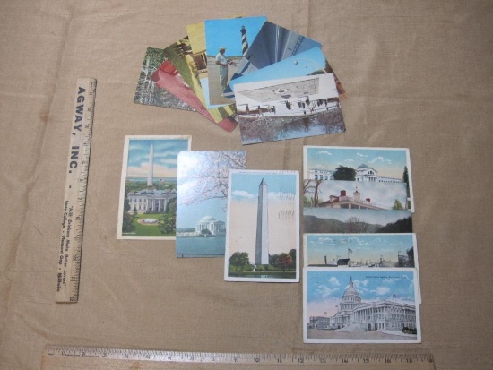 Lot of U.S Antique Postcards includes Wasington D.C White House, Eashington Monument , Virginia,