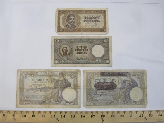 Lot of Foreign Paper Currency from Bulgaria and Yugoslavia