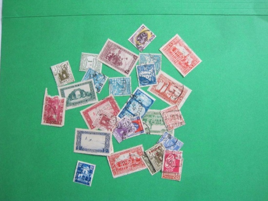 Lot of Algeria Stamps, mostly canceled, including Scott #s 42, 49, 50, 214 and more