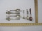 Lot of Assorted Souvenir Spoons and set of 4 teaspoons including sterling silver GAR spoon (7.6 g)