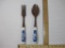 Wooden Serving Spoon and Fork with Ceramic Handles, 5 oz