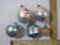 Five Vintage Glass Christmas Ornaments, 2 oz
