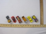 Lot of 6 Miniature Vehicles from Hot Wheels, Matchbox and more, 10 oz