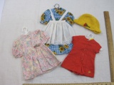 Lot of American Girl Doll Clothes, red outfit marked Pleasant Company, 6 oz