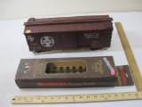 Santa Fe Large Scale Box Car ATSF 3712 and Lionel Large Scale Straight Track Piece, car marked
