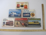 Six Vintage Railroad Books including Diesel Spotter's Guide, The Historical Guide to North American