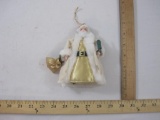 Vintage Lighted Santa Christmas Ornament, made in China, 2 oz