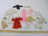 Lot of Assorted Vintage Barbie Clothes marked made in Hong Kong or Taiwan, 5 oz