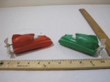 Two Vintage Prop/Propeller Trains, plastic shell marked Atlas, metal chassis marked Athearn, 13 oz
