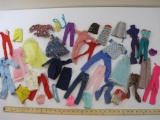 Lot of Vintage Barbie and Assorted Doll Clothes, unmarked, see pictures for included pieces, 10 oz