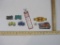 Lot of Assorted Train Items including Santa Fe and BNSF Patches, suncatchers and more, 3 oz