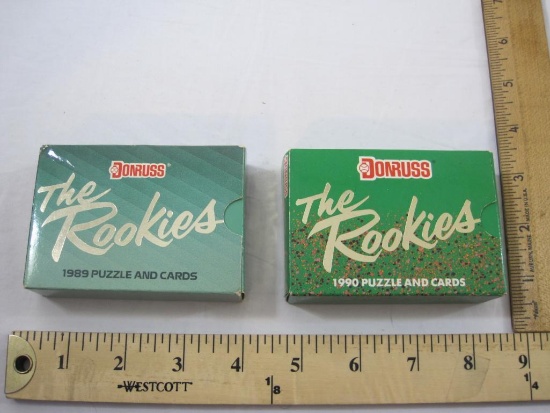Two Donruss The Rookies Puzzles and Cards 1989 & 1990, 7 oz