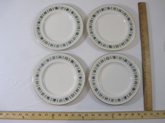 Set of 4 Royal Doulton Tapestry Fine China Salad Plates, 8" diameter, excellent condition, 2 lbs 8