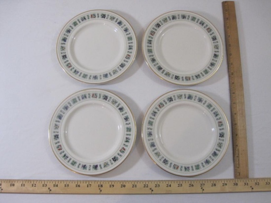 Set of 4 Royal Doulton Tapestry Fine China Salad Plates, 8" diameter, excellent condition, 2 lbs 8