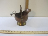 Copper & Brass Handled Pail/Bucket, see pictures for condition, 13 oz