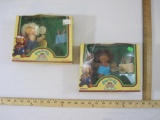 Two Cabbage Patch Kids 'Koosas Playmates, Coleco 1984, in original boxes, 10 oz