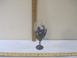 Myths & Legends Pewter and Glass Goblet, 1 lb 7 oz