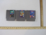 Three Nintendo NES Games including Disney's Duck Tales, Tetris, and Pinball (5-Screw), games have