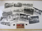 Lot of Assorted Santa Fe Train Photographs and 2 slides taken in E. Rutherford NJ, 7 oz