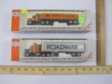 Two Con-Cor Herpa HO Scale Model Trucks, Roadway and Palumbo Precise Route 66 Vehicles, 6oz