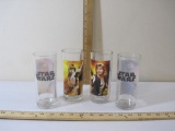 Set of 4 Star Wars Drinking Glasses, 2011 Lucasfilm LTD, 2 lbs 13 oz
