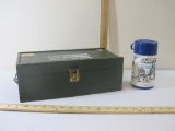 Vintage GI Joe Wooden Carrying Case/Trunk with Aladdin Thermos (1986), 2 lbs 3 oz