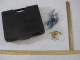 Heavy Duty LEGO Plastic Carrying Case (1997) with Lego Pieces, Panthro Thundercats Action Figure