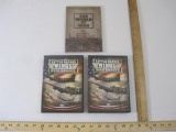 Three WWII DVDs including Battle Ground: Wings Over Europe (2007 Timeless Media Group) and The World