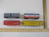 Four HO Scale Train Cars and Shells including Chicago and Northwestern, Minneapolis and St. Louis,