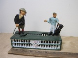 Cast Iron Golf Putter Coin Bank, made in Taiwan, 3lbs