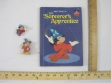 Walt Disney's The Sorcerer's Apprentice Hardcover Book, pencil topper, and figure (Hong Kong), 8 oz