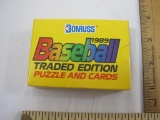 1989 Donruss Baseball Traded Edition Puzzle and Cards, 4 oz