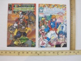 Two Image Comic Books including Wild CATS No. 1 (Aug 1992, First Printing) and Cyber Force No. 3