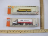 Two Con-Cor Herpa HO Scale Vehicles, Washington High School Bus and Coop Farmer's Cooperative