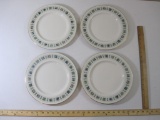 Set of 4 Royal Doulton Tapestry Fine China Dinner Plates, 10.5