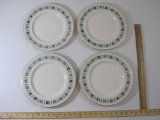 Set of 4 Royal Doulton Tapestry Fine China Dinner Plates, 10.5