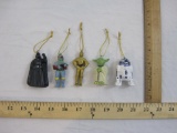 Five Star Wars Ceramic Christmas Ornaments, 2006 Lucas Films, 4 oz