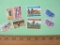 Lot of 8 Assorted Stamps from Pitcairn Islands, Anguilla and more, unused