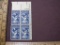 Block of 4 1957 Steel Centennial 3 cent US postage stamps, #1090