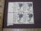 Dorothea Dix block of 4 1983 1 cent US postage stamps, #1844