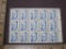 Block of fifteen 1986 Paul Dudley White MD 3 cent US postage stamps, #2170