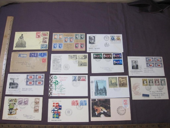 Foreign First Day Covers, including some from 1940s and 1950s: Norway, Fiji, Czechoslovakia, Ghana