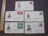 1940 Famous American Artists US First Day Covers, including Gilbert Stuart, James Whistler and more