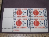Scott C54 Block of 4 1959 Jupiter Airmail US Postage Stamps